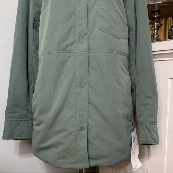 Lululemon Lightweight Insulated Shirt Jacket Grey Eucalyptus Size Large NWT - Picture 8 of 13
